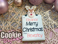 Reindeer Christmas Card - Customised