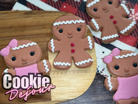 Twin Gingerbread Man & Girl – Large